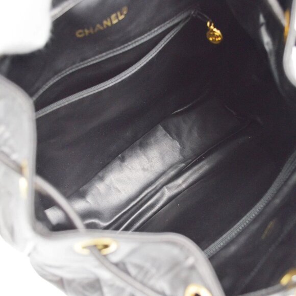 Chanel Black Lambskin Backpack - Picture 6 of 8